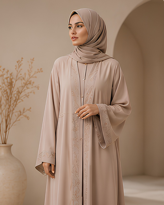 Abaya Élégance Sable